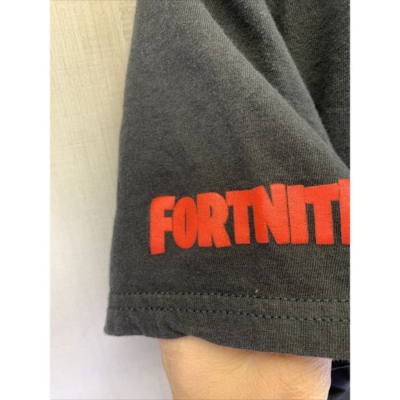 Fornite Uncle Petes Pizza Pit Black/Red Graphic Shirt Boys Size XXL-6600 - Picture 6 of 6